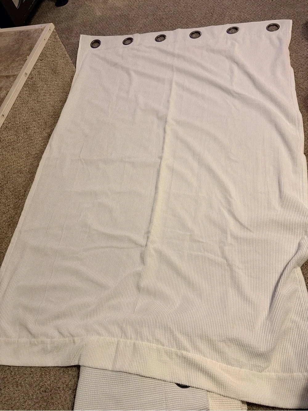 UGG White Grommet Top Curtain Panel